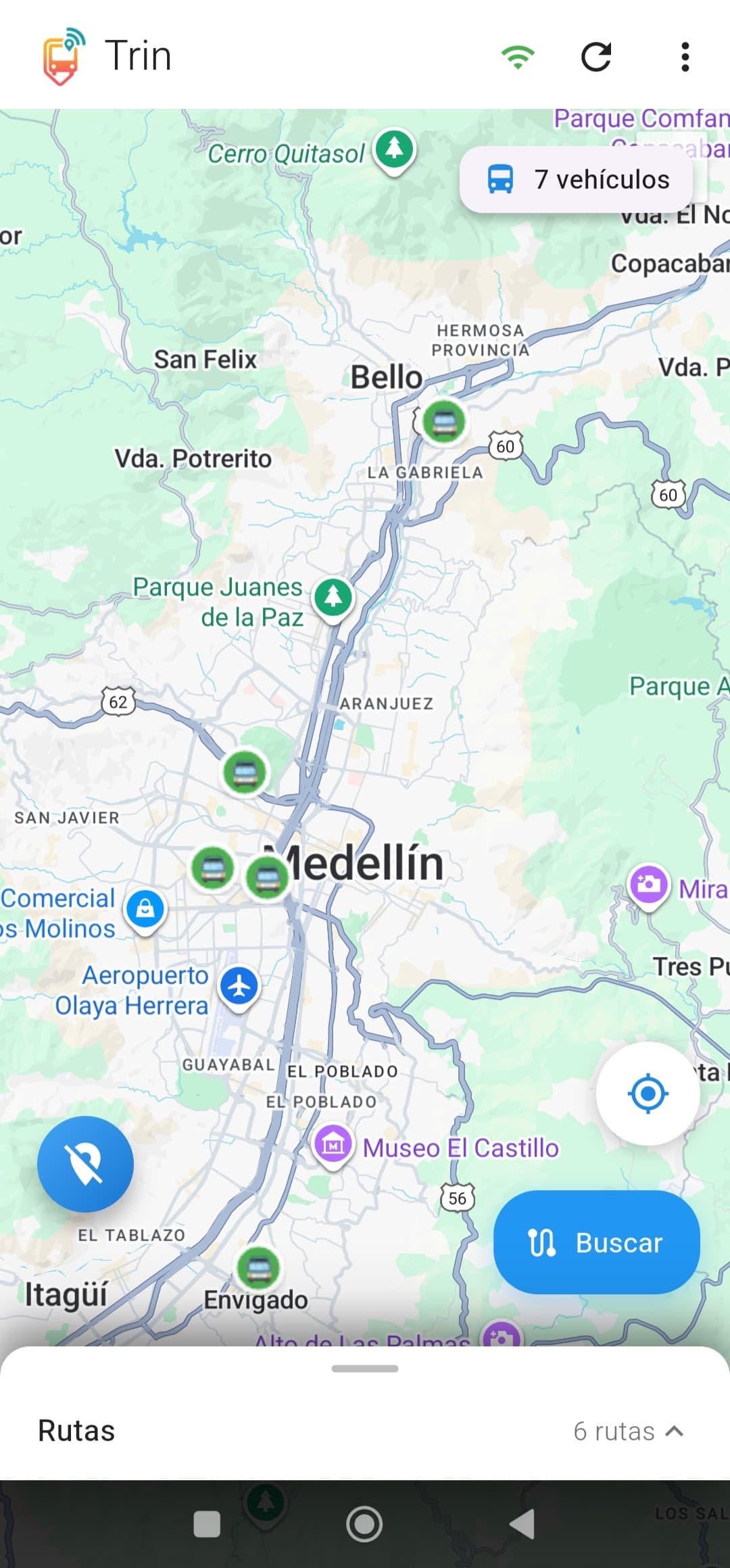 Trin App Home Screen